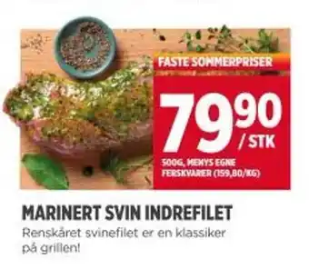 Meny Marinert svin indrefilet tilbud