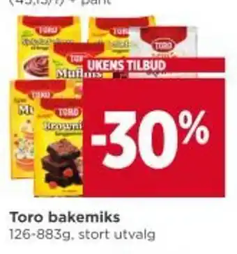Meny TORO bakemiks tilbud
