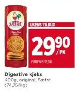 Meny SAETRE Digestive kjeks tilbud