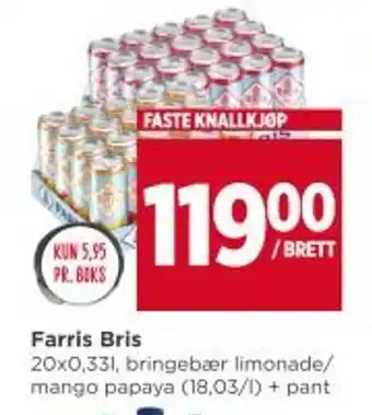 Meny Farris Bris tilbud