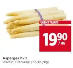 Meny Asparges hvit tilbud