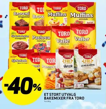 Bunnpris Et stort utvalg bakemixer fra toro tilbud