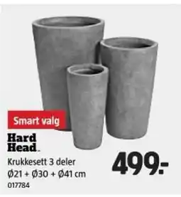 Jula HARD HEAD Krukkesett 3 deler tilbud