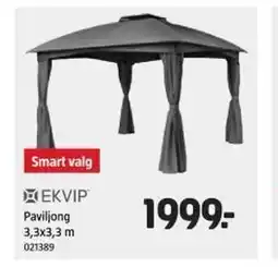 Jula EKVIP Paviljong 3,3x3,3 m tilbud