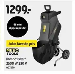 Jula MEEC TOOLS Kompostkvern 2500 w 230 v tilbud