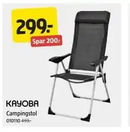 Jula KAYOBA Campingstol tilbud