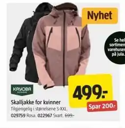 Jula KAYOBA Skalljakke for kvinner tilbud