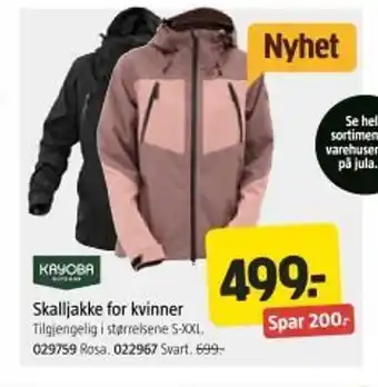 Jula KAYOBA Skalljakke for kvinner tilbud