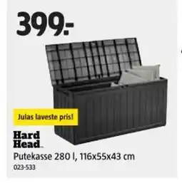 Jula HARD HEAD Putekasse 280 l, 116x55x43 cm tilbud