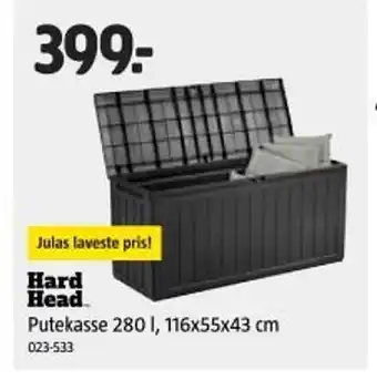 Jula HARD HEAD Putekasse 280 l, 116x55x43 cm tilbud