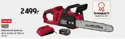 Jula MEEC TOOLS Batteridrevet kjedesag 40 v, 4 , 0 ah, 14/36 cm tilbud