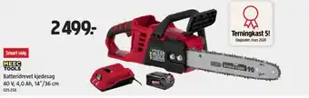 Jula MEEC TOOLS Batteridrevet kjedesag 40 v, 4 , 0 ah, 14/36 cm tilbud