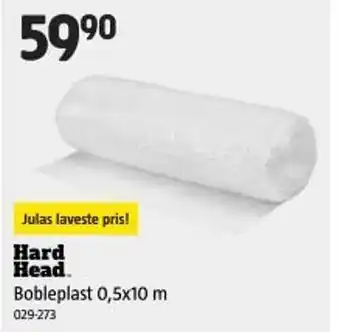 Jula HARD HEAD Bobleplast 0,5x10 m tilbud