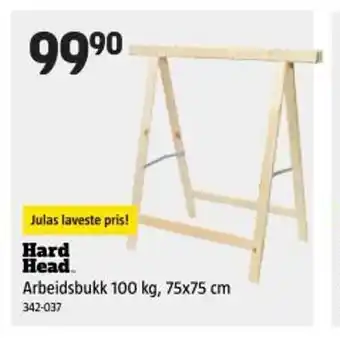 Jula HARD HEAD Arbeidsbukk 100 kg, 75x75 cm tilbud