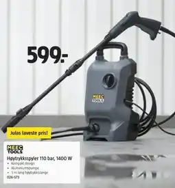 Jula MEEC TOOLS Høytrykksspyler 110 bar, 1400 w tilbud