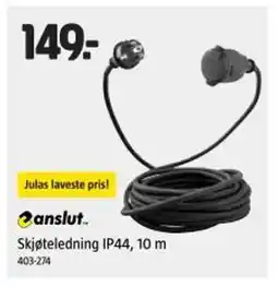 Jula ANSLUT Skjøteledning ip44, 10 m tilbud