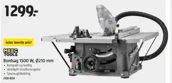 Jula MEEC TOOLS Bordsag 1500 w, 0210 mm tilbud