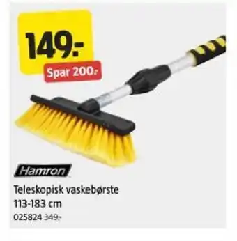 Jula HAMRON Teleskopisk vaskebørste tilbud