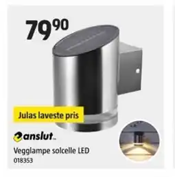 Jula ANSLUT Vegglampe solcelle led tilbud