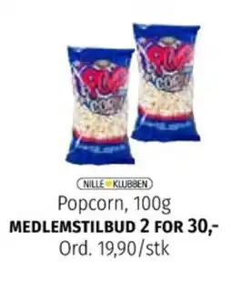 Nille Popcorn tilbud