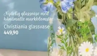 Nille Christiania glassvase tilbud