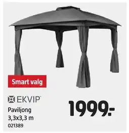 Jula Paviljong 3,3x3,3 m tilbud
