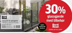 Jula Glassplate for glassgjerde tilbud