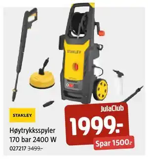 Jula Høytrykksspyler 170 bar 2400 W tilbud