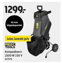 Jula Kompostkvern 2500 W 230 V tilbud