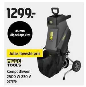 Jula Kompostkvern 2500 W 230 V tilbud