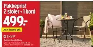 Jula Kafébord og kaféstol tilbud