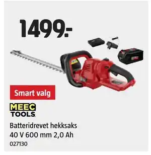 Jula Batteridrevet hekksaks 40 V 600 mm 2,0 Ah tilbud