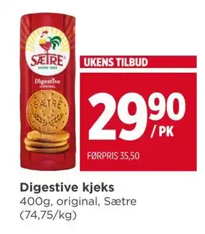 Meny Digestive kjeks tilbud