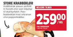 Jacobs Store krabbeklør tilbud