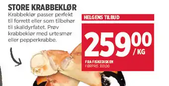 Jacobs Store krabbeklør tilbud