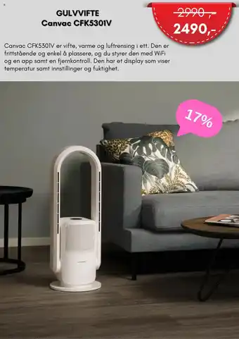 ELON Gulvvifte canvac cfk5301v tilbud