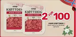 Coop Marked COOP KJØTTDEIG tilbud