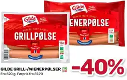 Coop Marked GILDE GRILL-/WIENERPØLSER tilbud