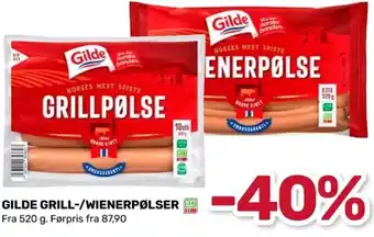 Coop Marked GILDE GRILL-/WIENERPØLSER tilbud