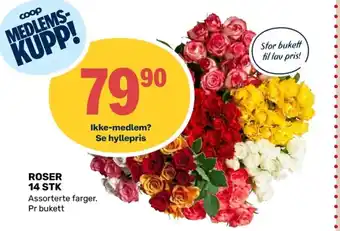 Coop Marked ROSER 14 STK tilbud