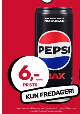 Coop Marked PEPSI MAX tilbud