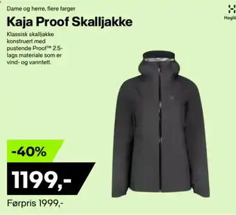 XXL Sport Kaja Proof Skalljakke tilbud