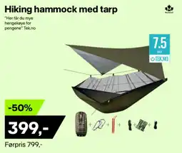 XXL Sport Hiking hammock med tarp tilbud