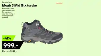 XXL Sport Moab 3 Mid Gtx tursko tilbud