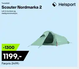 XXL Sport Tunneltelt Scouter Nordmarka 2 tilbud