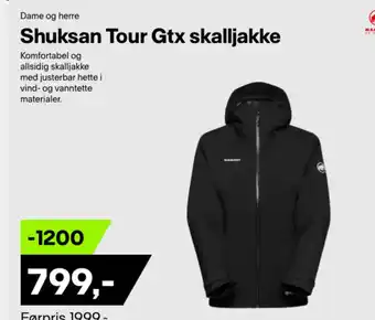 XXL Sport Shuksan Tour Gtx skalljakke tilbud