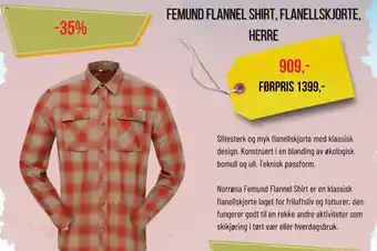 XXL Sport FEMUND FLANNEL SHIRT, FLANELLSKJORTE, tilbud