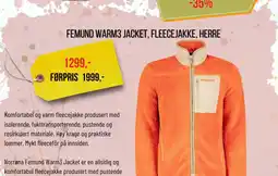 XXL Sport FEMUND WARM3 JACKET, FLEECEJAKKE, HERRE tilbud