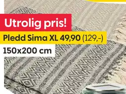 Rusta Pledd Sima XL tilbud