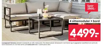 Rusta Loungesett Verona tilbud